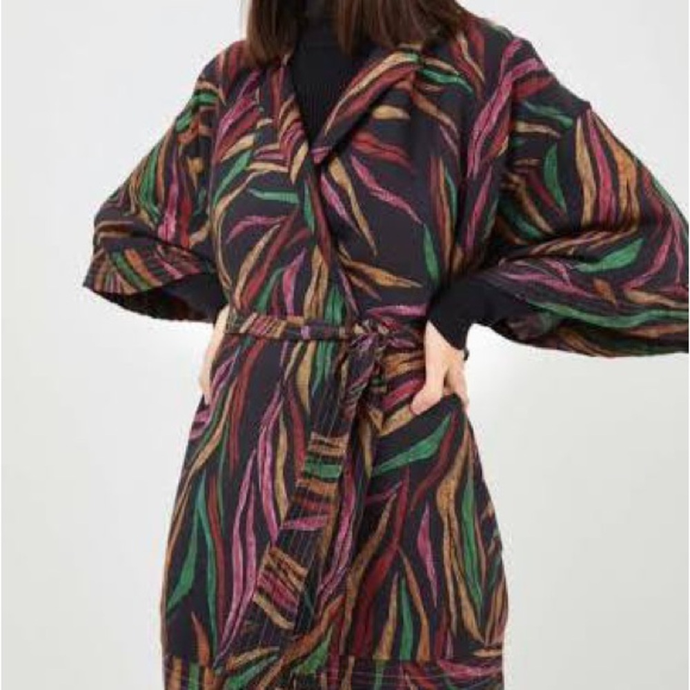 FARM Rio Colorful Patterned Kimono Jacket